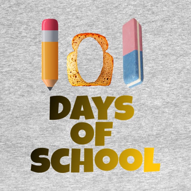 101 days of school With pen, toast and eraser by Manafff